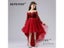BEPEITHY Burgundy Lace Flower Girl Dresses For Weddings Long Sleeves Vestidos Carousel 8