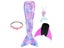 Girls' Little Mermaid Tails Monofin Swimwear For Kids Halloween Cosplay Bathing Carousel 7