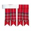 Mens Highlander Tartan Royal Stewart Hose Flashes Scottish Acrylic Wool Garter Carousel 4