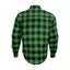 RIDERACT Motorcycle Touring Reinforced Flannel Shirt Road Series Green Men Wi... Carousel 3