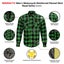 RIDERACT Motorcycle Touring Reinforced Flannel Shirt Road Series Green Men Wi... Carousel 7
