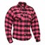 RIDERACT Motorcycle Riding Women Reinforced Flannel Shirt Road Series Pink Wi... Carousel 1