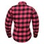 RIDERACT Motorcycle Riding Women Reinforced Flannel Shirt Road Series Pink Wi... Carousel 3