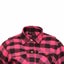 RIDERACT Motorcycle Riding Women Reinforced Flannel Shirt Road Series Pink Wi... Carousel 4