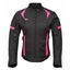 RIDERACT Women Motorbike Jacket Gallop Pink Textile Waterproof Riding Gear Carousel 1