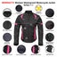 RIDERACT Women Motorbike Jacket Gallop Pink Textile Waterproof Riding Gear Carousel 7