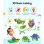 120pcs Kids Magnetic Tiles Blocks Building Educational Toys Children Gift Carousel 4
