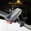 Solar Power Bike Front Light with Horn - Rechargeable/ Solar Front Light Carousel 1