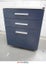 3-Drawer Cabinet Filing Cabinet - Blue - 600mm Carousel 3