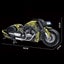 Dark Night Phantom Motorcycle Building Blocks Set 2427 PCS 1:5 V2 with LED Light Carousel 7