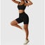 Ribbed Seamless Sport Set Women Crop Top Bra Leggings Shorts Yoga Set Carousel 4