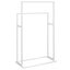 Freestanding Towel Rack White 48x24x78.5 Cm Iron Tatbnn Carousel 5
