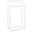 Freestanding Towel Rack White 48x24x78.5 Cm Iron Tatbnn Carousel 7