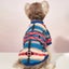 Autumn and Winter Cat and Dog Clothes Cute Striped Plush Polyester Carousel 3