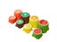 4 Colors Cartoon Stools Fruit Pattern Non-slip Bath/Changing Shoes Stool Carousel 4