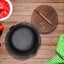 SOGA 29cm Cast Iron Japanese Style Sukiyaki Tetsu Nabe Shabu Hot Pot with Woo... Carousel 2