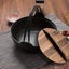 SOGA 29cm Cast Iron Japanese Style Sukiyaki Tetsu Nabe Shabu Hot Pot with Woo... Carousel 3