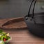 SOGA 29cm Cast Iron Japanese Style Sukiyaki Tetsu Nabe Shabu Hot Pot with Woo... Carousel 6
