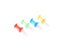 High Quality 100PCS Assorted Transparent Colorful Making Thumbtack Pins Cork Carousel 4