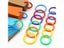 50Pcs/Bag Plastic Colors Ring Binder 15 - 40mm DIY Albums Loose-leaf Book Hoops Carousel 1