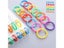 50Pcs/Bag Plastic Colors Ring Binder 15 - 40mm DIY Albums Loose-leaf Book Hoops Carousel 2
