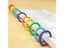 50Pcs/Bag Plastic Colors Ring Binder 15 - 40mm DIY Albums Loose-leaf Book Hoops Carousel 4