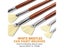 7pcs Fan Bristle Paint Brush Set 100 Natural Hog Bristle Anti-Shedding Tip For Carousel 3