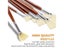 7pcs Fan Bristle Paint Brush Set 100 Natural Hog Bristle Anti-Shedding Tip For Carousel 4