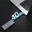 UNITEK SolidForce Reefer Pro USB4 to M.2 SSD (PCIe/NVMe) Enclosure. Supports up Carousel 4