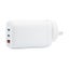 DYNAMIX 65W PD USB-C and USB-A Wall Charger. White Carousel 1