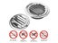 Stainless Steel 70/80/100mm Round Exterior Wall Air Vent Grille Insect Carousel 7
