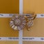 18K Champagne Gold Daisy Brooch with CZ Diamonds "Bellis" Carousel 7