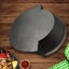 SOGA 2X 2 in 1 Cast Iron Ribbed Fry Pan Skillet Griddle BBQ and Steamboat Hot... Carousel 5