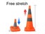 70cm Height Collapsible Traffic Cones Multi Purpose Reflective Safety Cone Soft Carousel 1