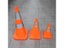 70cm Height Collapsible Traffic Cones Multi Purpose Reflective Safety Cone Soft Carousel 7