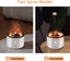 Volcano Humidifier Essential Oil Diffuser, 360Ml Flame Air Diffuser Mist Diffuse Carousel 4