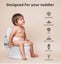 Bopeep Potty Training Seat Kids Safety Toilet Trainer Toddler Non-Slip Grey Carousel 3