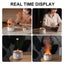Volcano Humidifier Essential Oil Diffuser, 360Ml Flame Air Diffuser Mist Diffuse Carousel 6