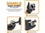 Cable Tie Organizer Plastic Fluorescent Storage Cable Tie Holder Portable Carousel 4