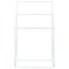 Freestanding Towel Rack White 48x24x79 Cm Iron Tatbko Carousel 3