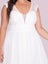 Joni minimalist plus size wedding dress in ivory s26 Carousel 4