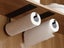 Wall Mount Paper Towel Holder with Self Adhesive for Kitchen - Black Carousel 1