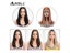 Synthetic Lace Front Wig Hair Straight Baby Hair Bob Wig 22" Brown For Women Carousel 5