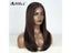 Synthetic Lace Front Wig Hair Straight Baby Hair Bob Wig 22" Brown For Women Carousel 6