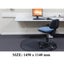 Rubber chairmat for carpet and hardfloor freight free Carousel 1