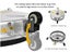 Stainless Steel 2 in 1 Surface Cleaner Undercarriage Cleaner 13" Carousel 3