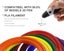 Pla Filament Pen / 3D Pen printer Printing PLA Filament (1.75mm 5M x10 Colors) Carousel 3