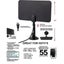 Ultra Thin Indoor Digital Tv Antenna Hd Flat Design High Gain Hd Tv Dtv Box Carousel 4