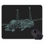 300X250X3 Mouse Pad with Stitched Edge,F 15 fighter A jet Non-Slip Rubber Bas Carousel 1