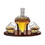 Carafe with Two Glasses and Tray - Diamond Carousel 1